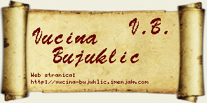 Vucina Bujuklić vizit kartica